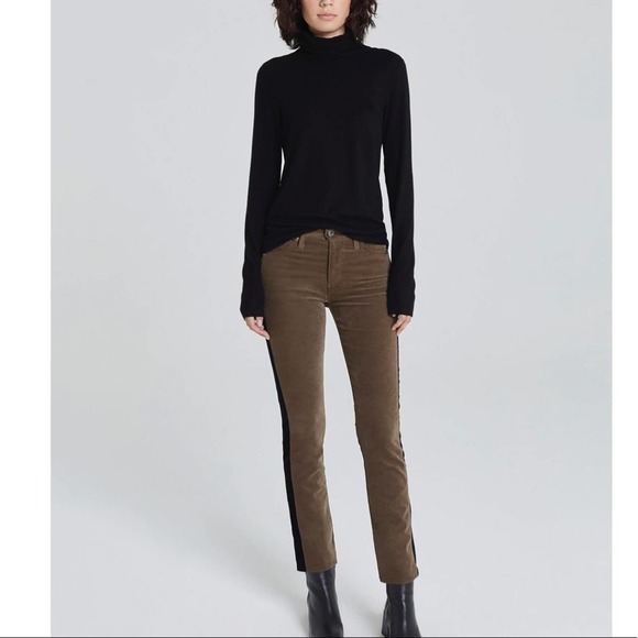 Ag Adriano Goldschmied Pants - Ag Adriano Goldschmied Mari tuxedo stripe pants 25